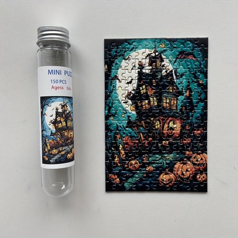 Halloween Mini Test Tube Puzzles Painting Toys Educational Jigsaw Puzzles