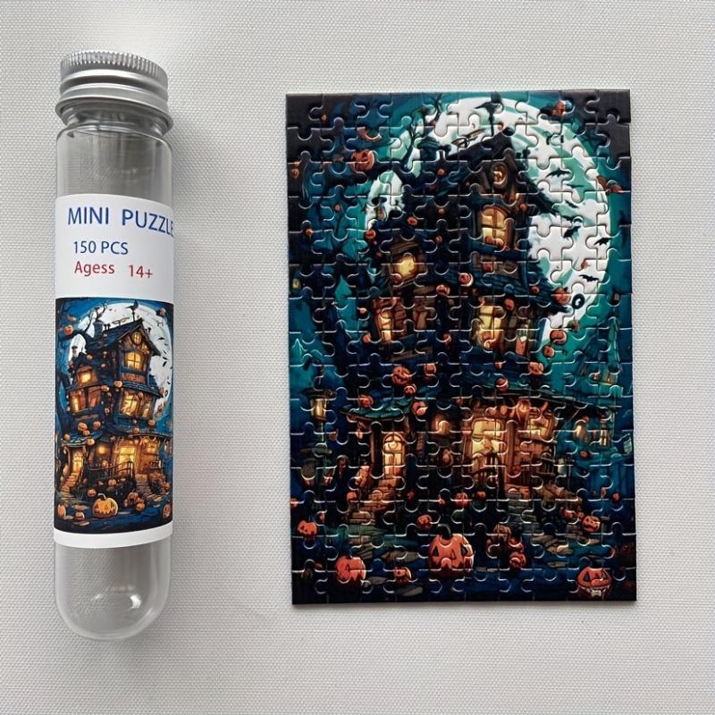 Halloween Mini Test Tube Puzzles Painting Toys Educational Jigsaw Puzzles