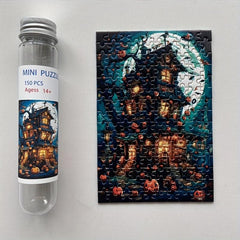 Halloween Mini Test Tube Puzzles Painting Toys Educational Jigsaw Puzzles