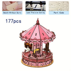Fairy Cartoon Theme 3D Jigsaw Puzzle Wooden Puzzle Board Gift 177pcs