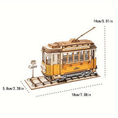 145pcs TG505 Tram 3D Puzzle DIY Creative Toy Educational Gift