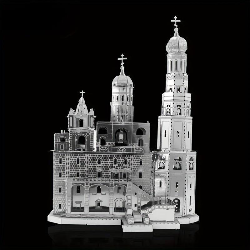 DIY Metal Toy Castle Model 3D Game Puzzle Tower Model