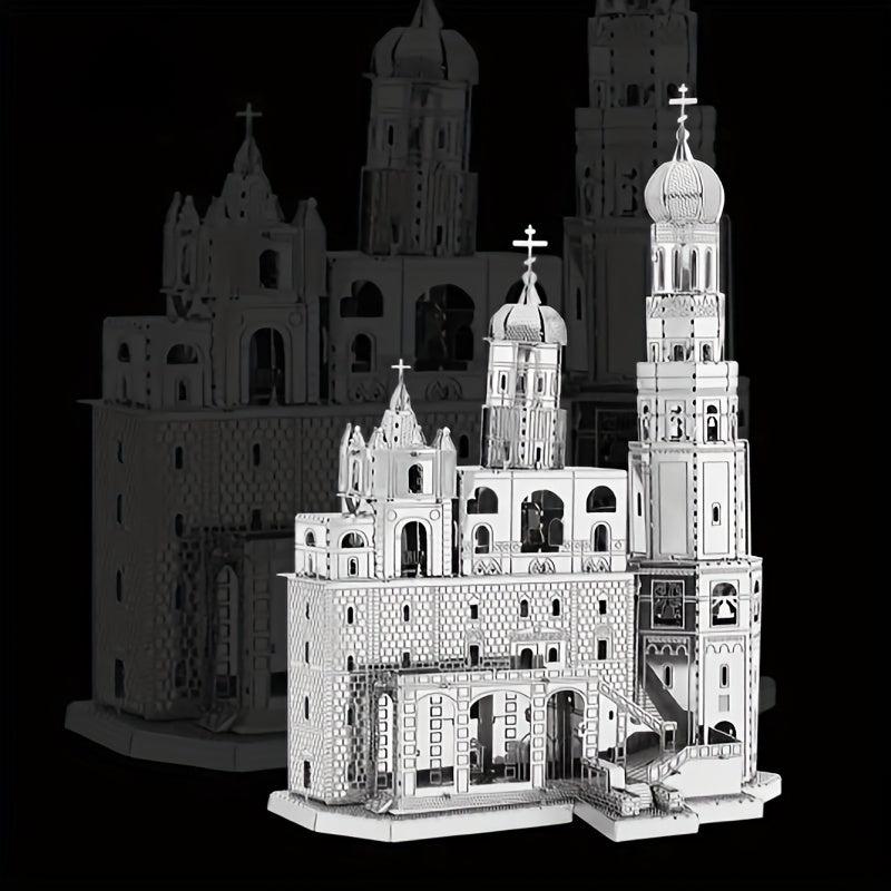 DIY Metal Toy Castle Model 3D Game Puzzle Tower Model