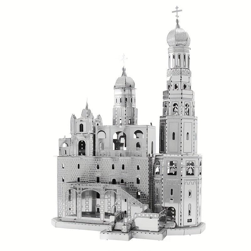 DIY Metal Toy Castle Model 3D Game Puzzle Tower Model