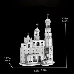 DIY Metal Toy Castle Model 3D Game Puzzle Tower Model
