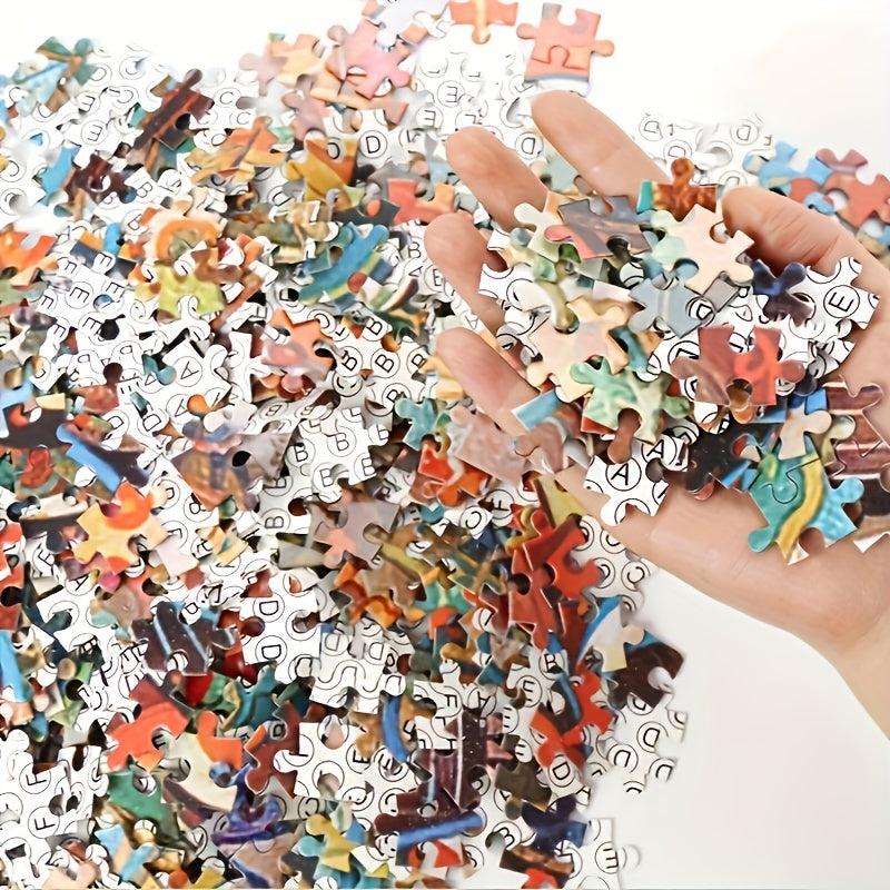1000pcs Jigsaw Puzzle Landscape Famous Painting For Adults Brain Teaser