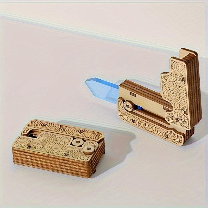 Gravity DIY Toy Radish Decompression Wooden Puzzle Sensory Anxiety Stress Relief