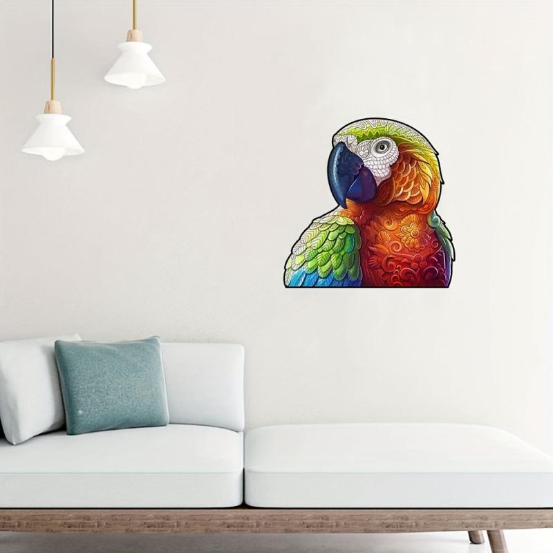 Wooden Puzzle Creative Jigsaw Game Irregular Animal Educational Wall Pendant