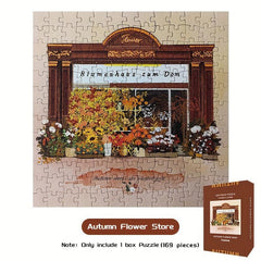 169 Pieces Jigsaw Puzzle for Adults Four Seasons Flower Store