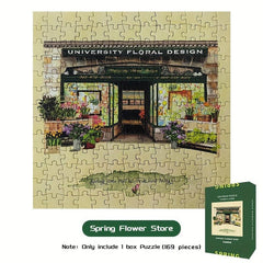 169 Pieces Jigsaw Puzzle for Adults Four Seasons Flower Store