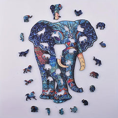Elephant Wooden Puzzle for Adults