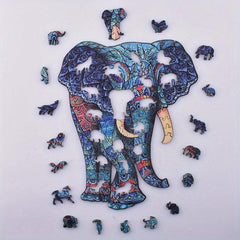 Elephant Wooden Puzzle for Adults