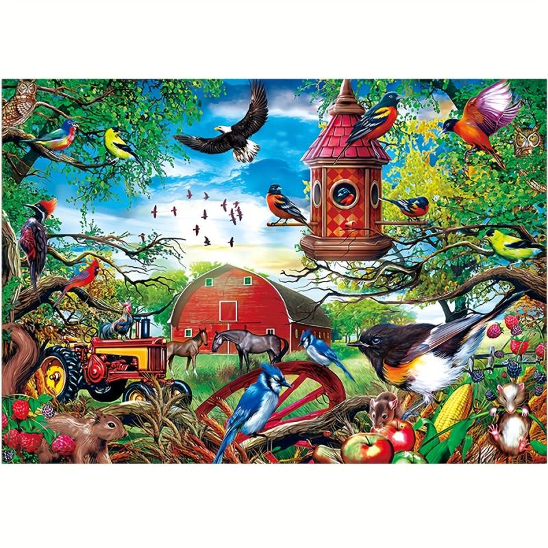 Bird Language And Flower Fragrance Farm Wooden Puzzle