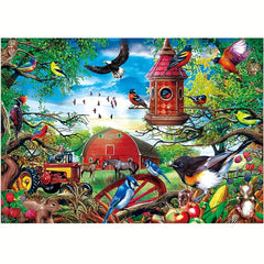 Bird Language And Flower Fragrance Farm Wooden Puzzle