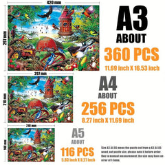 Bird Language And Flower Fragrance Farm Wooden Puzzle