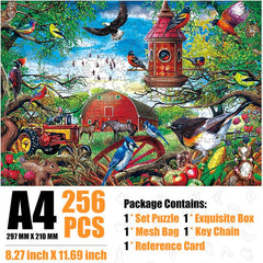 Bird Language And Flower Fragrance Farm Wooden Puzzle