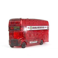 Red Double Decker Bus Puzzle Educational Toy for Kids