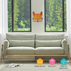 Fox Wooden Adult Puzzle Colorful Animal Shape Birthday Christmas Gift
