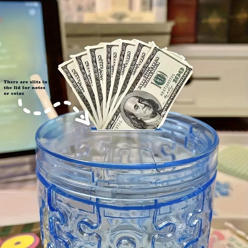3D Stereo Crystal Puzzle Pen Holder Piggy Bank