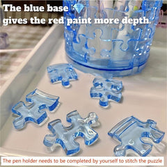 3D Stereo Crystal Puzzle Pen Holder Piggy Bank