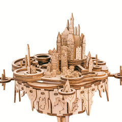 3D Puzzle Sky City Music Box with Tracks
