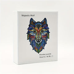 3D Alien Wooden Puzzle Board Lion Toy