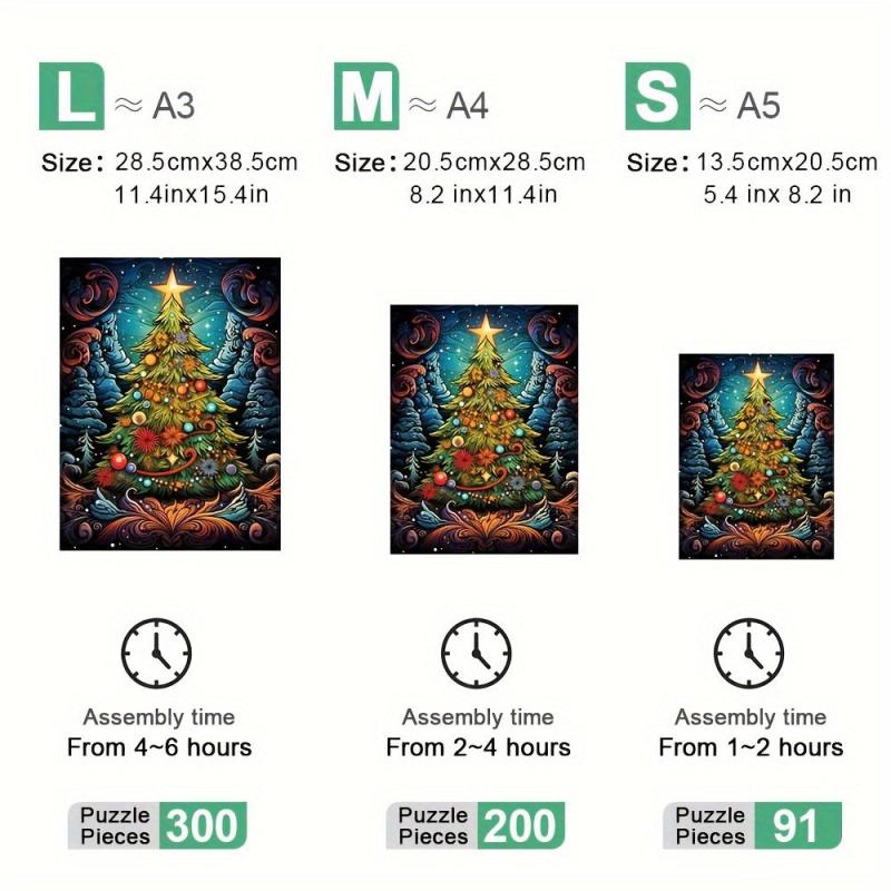 Christmas Puzzle Adult Animal Puzzle Holiday Entertainment Decompress Difficult