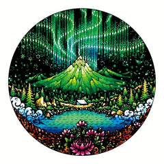 Aurora Disc Irregular Wooden Puzzle with Box