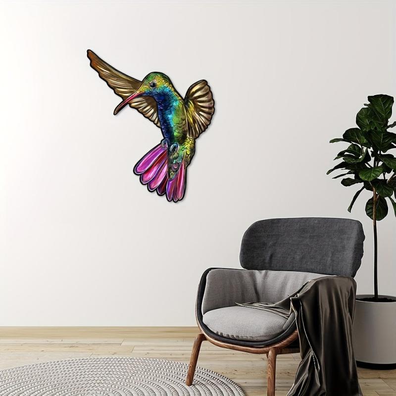 Wooden Bird Puzzle Educational Toy Model Assembly Decorative Wall Pendant