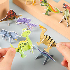 Cartoon Dinosaur Puzzles Family Play Educational Toys