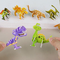 Cartoon Dinosaur Puzzles Family Play Educational Toys