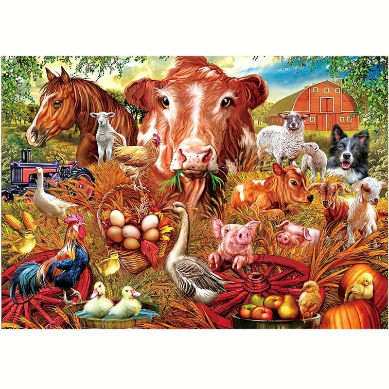 Animal Farm Wood Puzzle Educational Toy