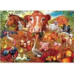 Animal Farm Wood Puzzle Educational Toy