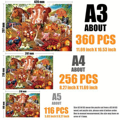 Animal Farm Wood Puzzle Educational Toy