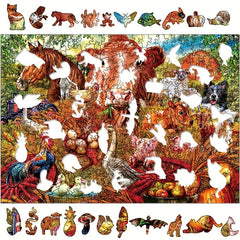 Animal Farm Wood Puzzle Educational Toy