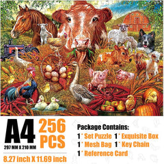 Animal Farm Wood Puzzle Educational Toy
