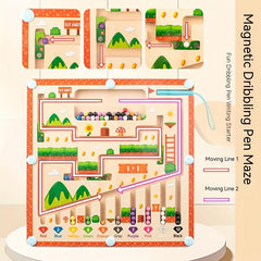 Montessori Magnetic Colorful Number Maze Educational Toy