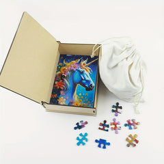 234 Pcs Horses Wooden Jigsaw Puzzles - Unique Shape, Adult Gift, Family Fun