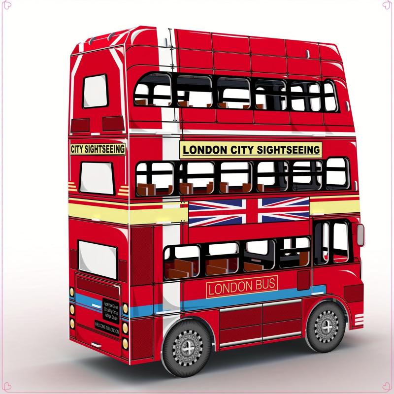 London Bus 3D Puzzle Foam Toy Model Building Kit