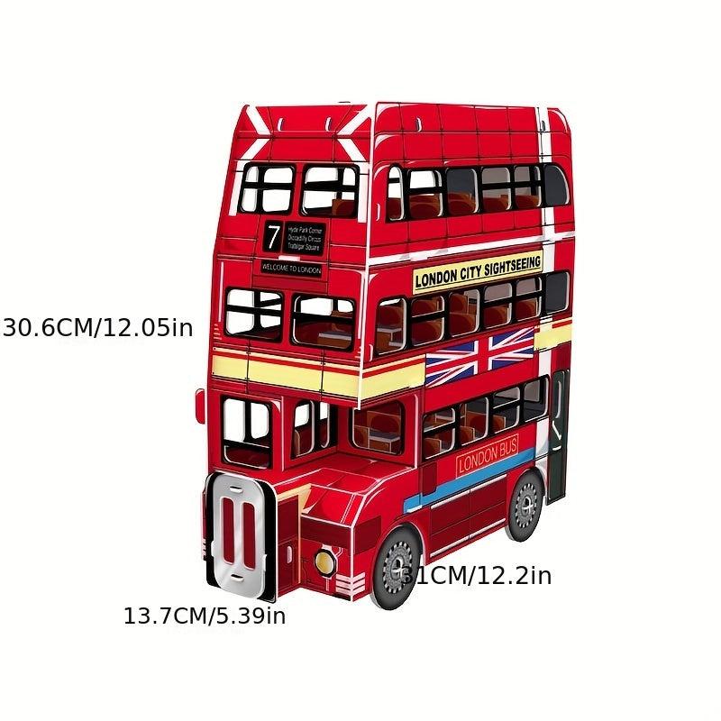London Bus 3D Puzzle Foam Toy Model Building Kit