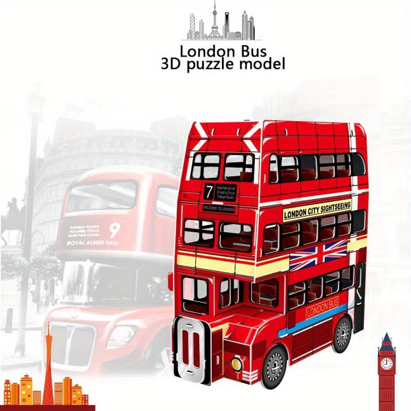 London Bus 3D Puzzle Foam Toy Model Building Kit