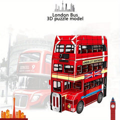 London Bus 3D Puzzle Foam Toy Model Building Kit