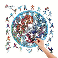 Flower Jellyfish Wooden Puzzle Educational & Fun