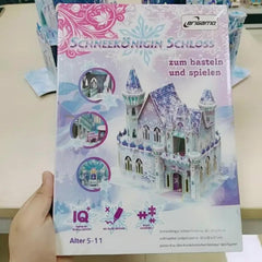 Ice Castle 3D Puzzle Dollhouse Assembly With Furniture Toys Girls Boys Gift