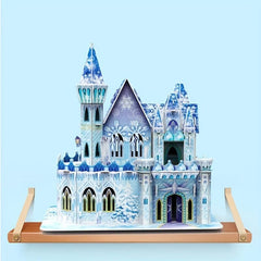 Ice Castle 3D Puzzle Dollhouse Assembly With Furniture Toys Girls Boys Gift