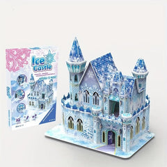 Ice Castle 3D Puzzle Dollhouse Assembly With Furniture Toys Girls Boys Gift