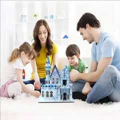 Ice Castle 3D Puzzle Dollhouse Assembly With Furniture Toys Girls Boys Gift