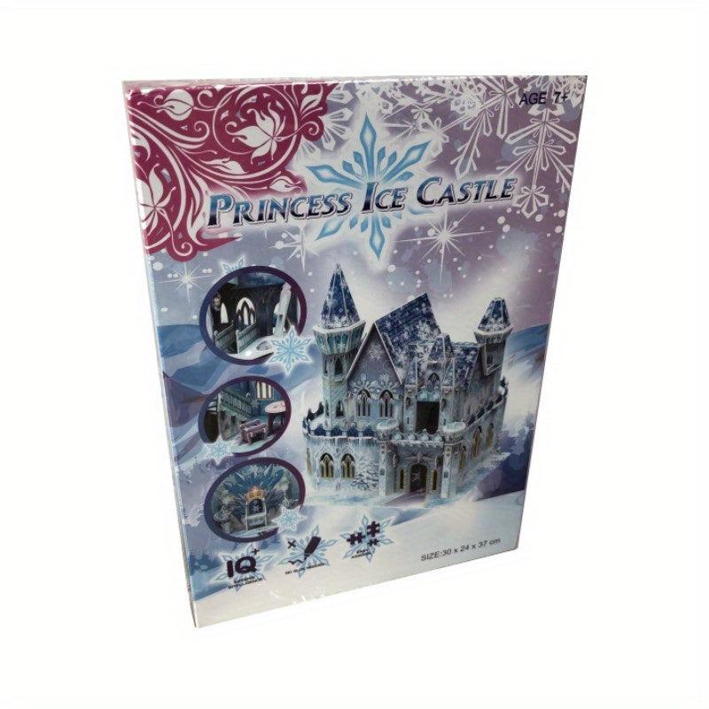Ice Castle 3D Puzzle Dollhouse Assembly With Furniture Toys Girls Boys Gift