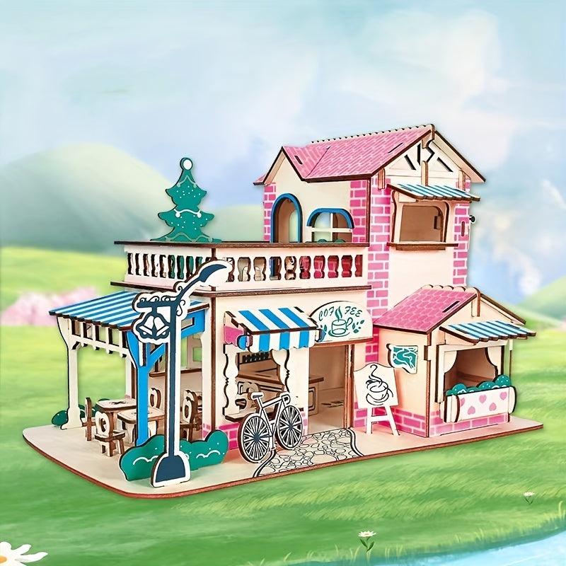 Wooden Romantic Coffee House Princess Room Decoration