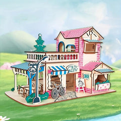 Wooden Romantic Coffee House Princess Room Decoration